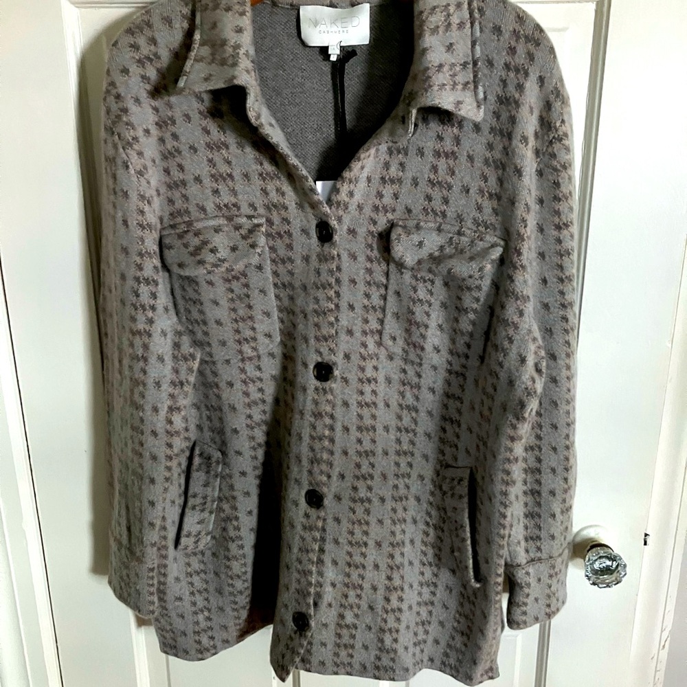Nakedcashmere Logan Shirt Jacket NWT large